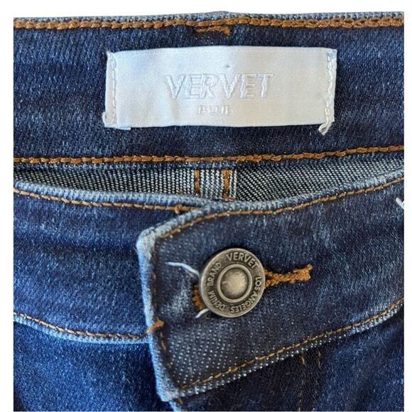 VERVET | T5276 Stretch Flare Bell Bottom High Rise Denim Jeans 30 - Picture 6 of 8